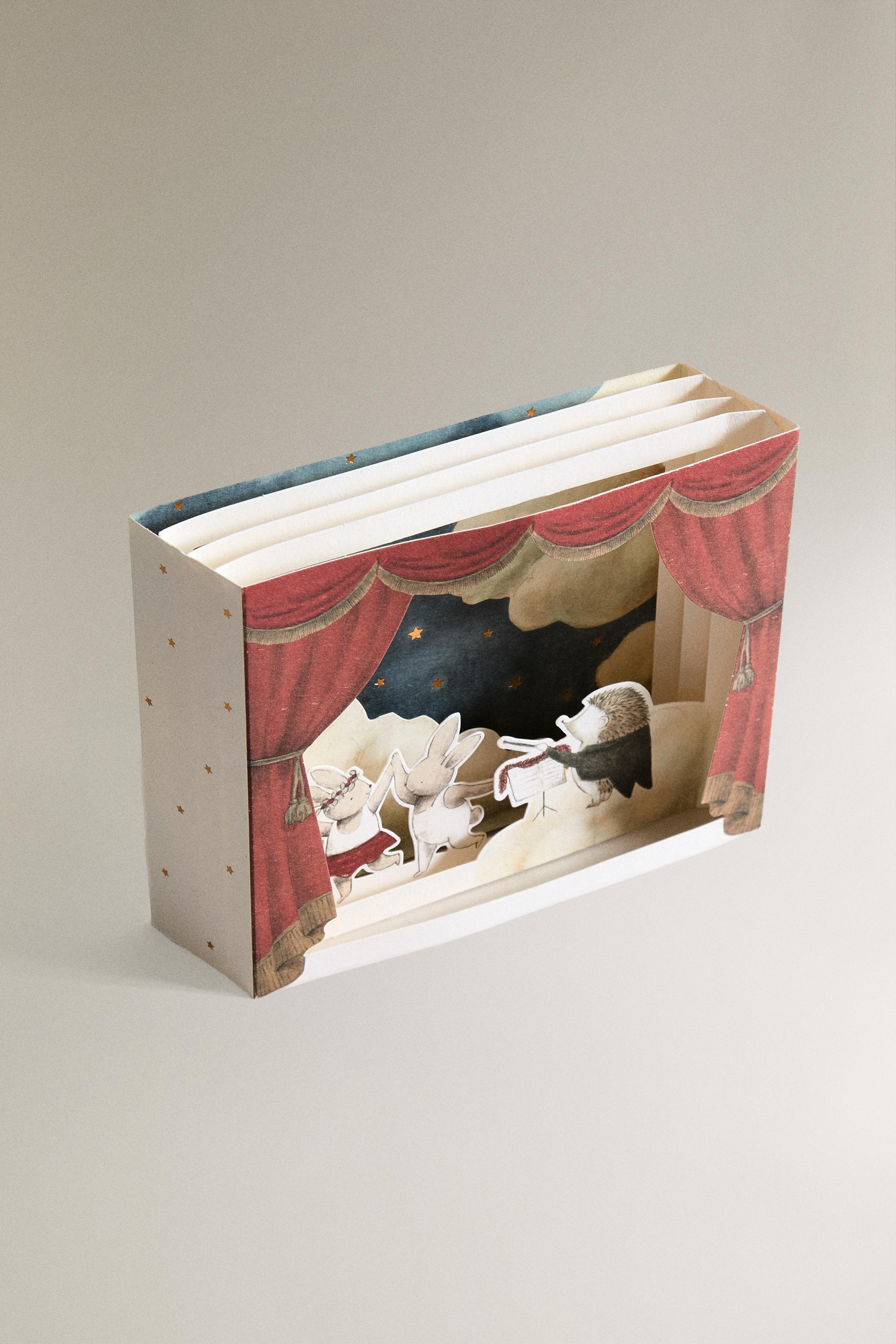 3D CHILDREN'S CHRISTMAS DANCERS POSTCARD SET